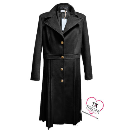 Cappotto lungo Donna Rinascimento Curvy con plisset CFC 0122042 - immagine 3