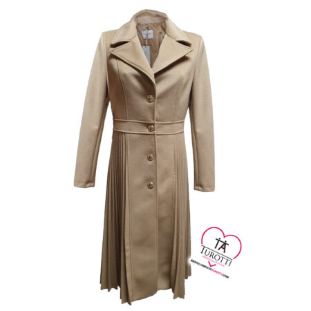 Cappotto lungo Donna Rinascimento con plisset CFC 0121913 - immagine 2