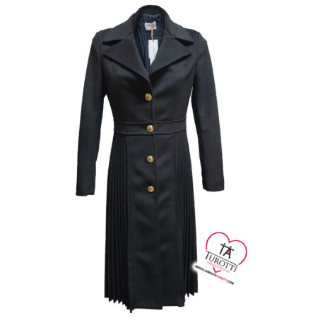 Cappotto lungo Donna Rinascimento con plisset CFC 0121913 - immagine 3