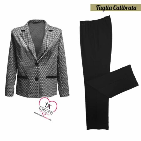 Tailleur Giacca Pantalone Elena art Baiocco taglia calibrata - immagine 5