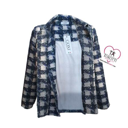 Giacca Donna Coxi Moda B108TEX9194V2 a quadri - immagine 2