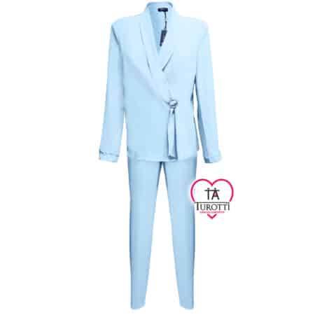 Completo Pantalone Donna Elena Bronzo tinta unita - immagine 3