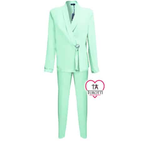 Completo Pantalone Donna Elena Bronzo tinta unita - immagine 5