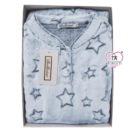 Pigiama Donna Serafino Coral Bollicine bottone Cadzan - immagine 2
