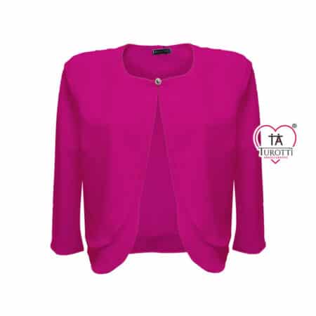 Bolero Coprispalle Lady&Lady Donna E23195 Tinta unita - immagine 3