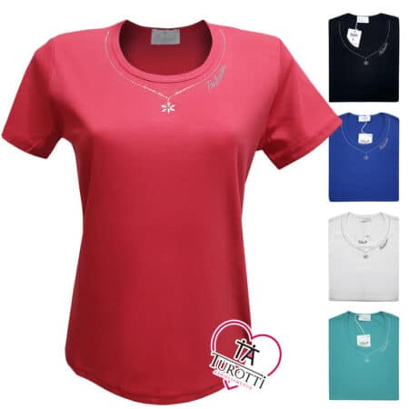 maglia da donna Perlarara E80 maglia di cotone