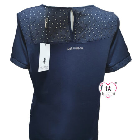 Maglia Donna CARLA FERRONI girocollo mezza manica art 22175 - immagine 4