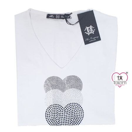 Maglia Miss Company 22 da Donna scollo a V a mezza manica - immagine 11