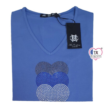 Maglia Miss Company 22 da Donna scollo a V a mezza manica - immagine 10