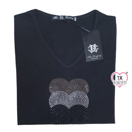 Maglia Miss Company 22 da Donna scollo a V a mezza manica - immagine 8