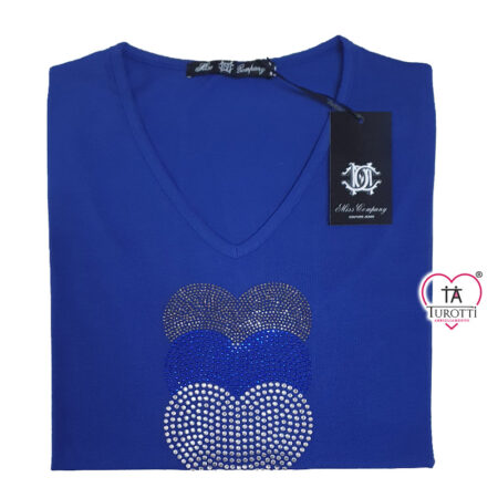 Maglia Miss Company 22 da Donna scollo a V a mezza manica - immagine 6