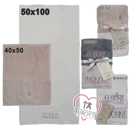 Set asciugamano per regalo nonni