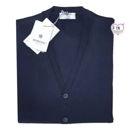 Cardigan Uomo Sporting Mare art 120 160 B misto lana - immagine 2