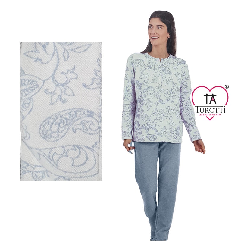 Pigiama Donna Serafino ZERO Pigiamare art Z4600 - immagine 2
