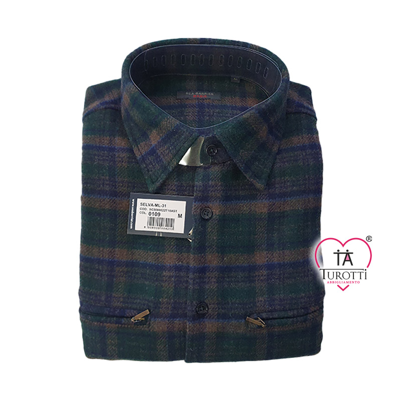 Camicia Selva Sea Barrier Manica Lunga in flanella felpate - immagine 3