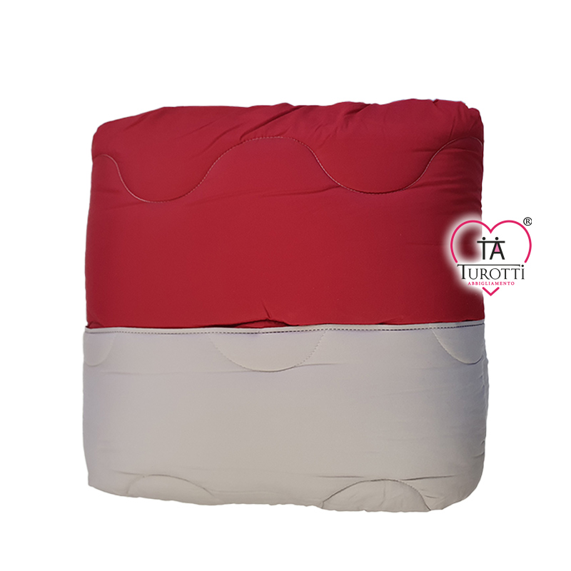 Trapunta matrimoniale bicolore Diadema rosso - immagine 2