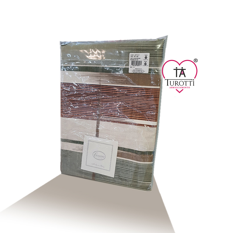 Completo Letto Singolo CASSERA CASA cotone ART 9632 - immagine 3