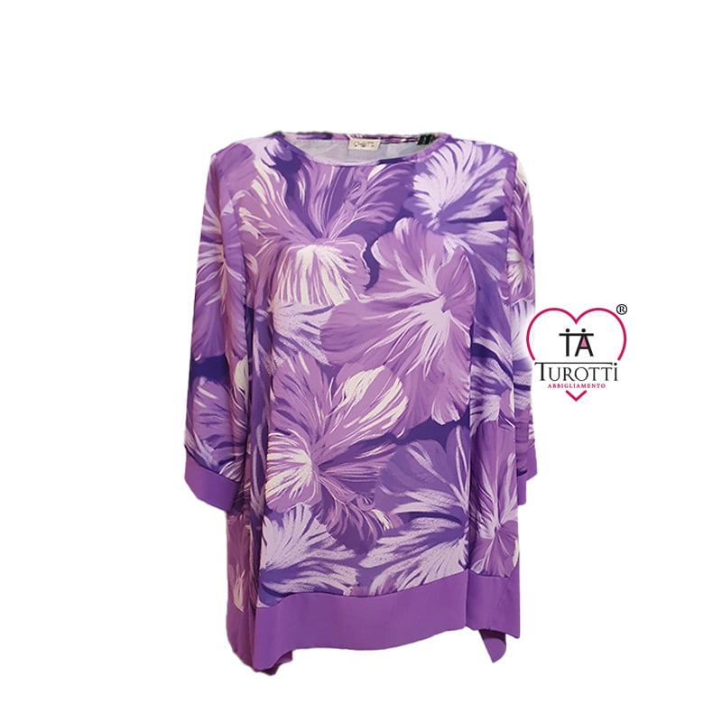 Casacca donna manica tre quarti in fantasia art Danica CHEITT