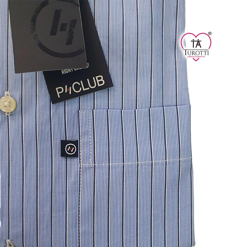 Camicia Uomo manica lunga art CURTIS TIS POP TF ML Button Down un taschino P CLUB variante 0526 - immagine 4