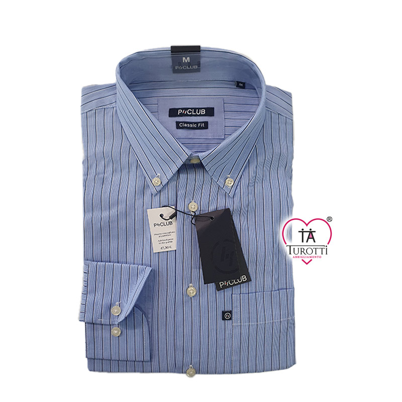 Camicia Uomo manica lunga art CURTIS TIS POP TF ML Button Down un taschino P CLUB variante 0526 - immagine 2