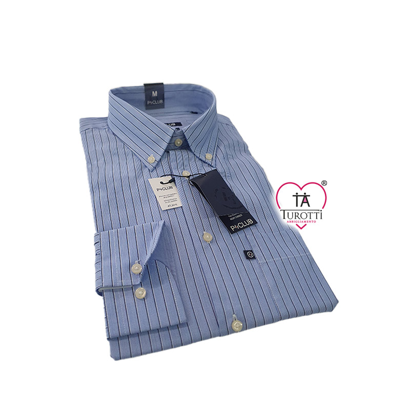 Camicia Uomo manica lunga art CURTIS TIS POP TF ML Button Down un taschino P CLUB variante 0526