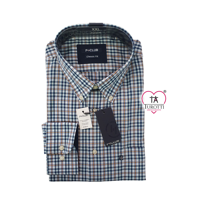 Camicia Uomo manica lunga art CURTIS TIS POP TF ML Button Down un taschino P CLUB variante 0542 - immagine 2