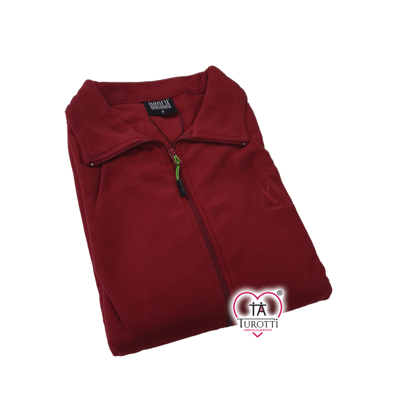 Felpa Uomo in Micropile aperta zip Art PU4012 Henry Barrows tinta unita - immagine 6