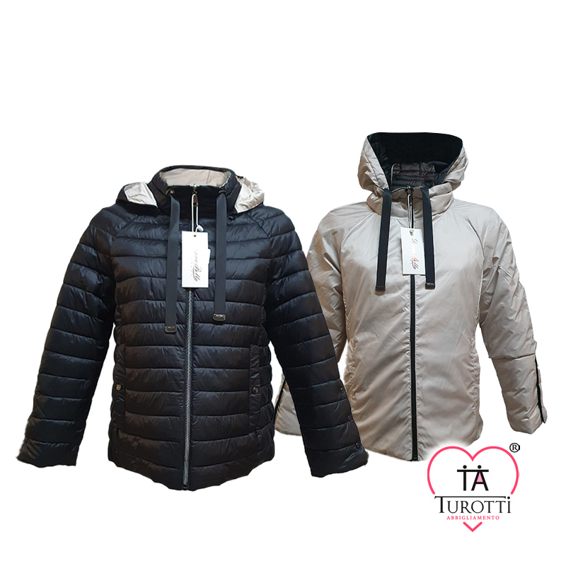 Giubbino da Donna trapuntato leggero Donna Bella Luxury 10854 con cappuccio - immagine 7