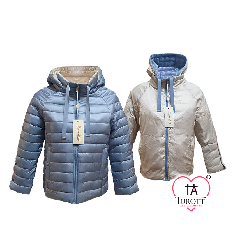 Giubbino da Donna trapuntato leggero Donna Bella Luxury 10854 con cappuccio - immagine 6