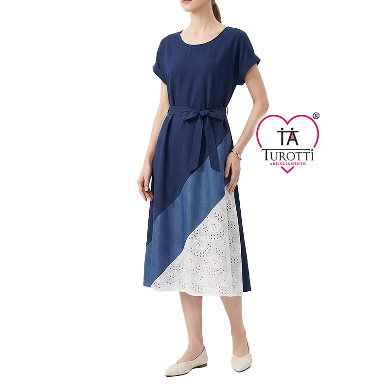 Abito girocollo Carla Ferroni donna art 70348
