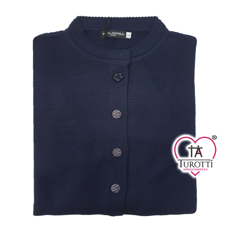 Cardigan Collo alla Coreana Elegante Donna con Katia Novelli Articolo 150 - immagine 5