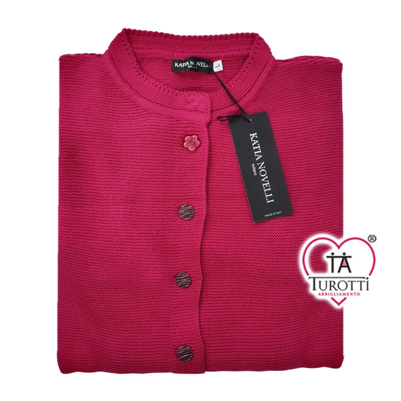 Cardigan Collo alla Coreana Elegante Donna con Katia Novelli Articolo 150 - immagine 6