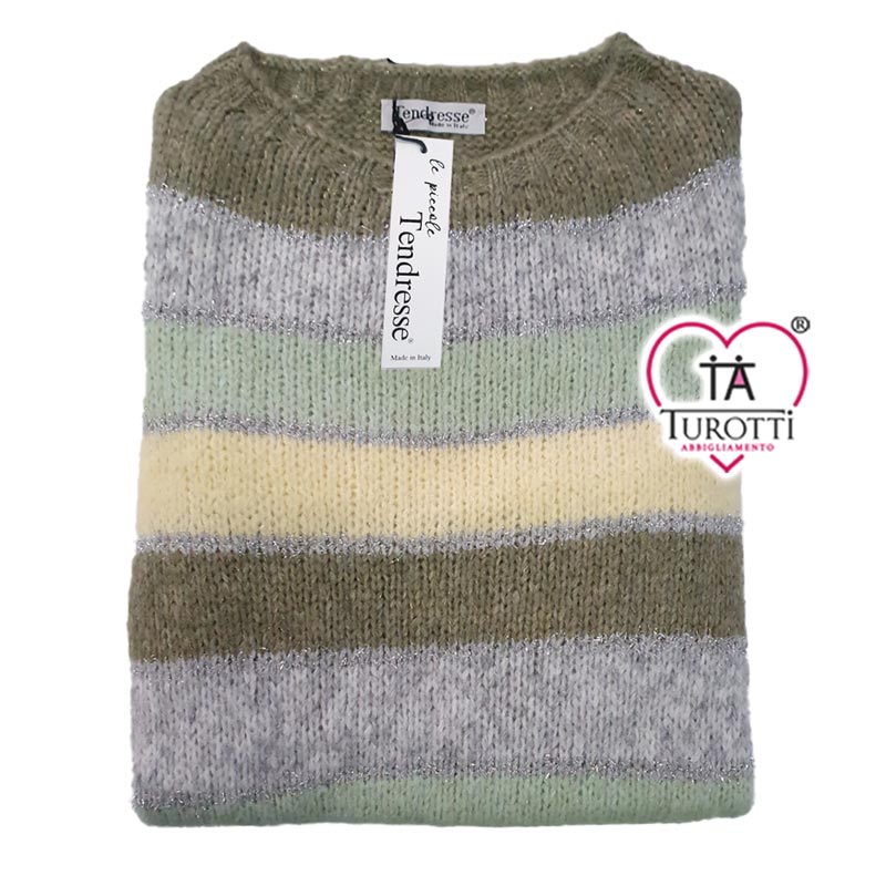 Maglione Girocollo Misto Lana Donna Articolo 2749 Tendresse con Filato Lurex - immagine 6