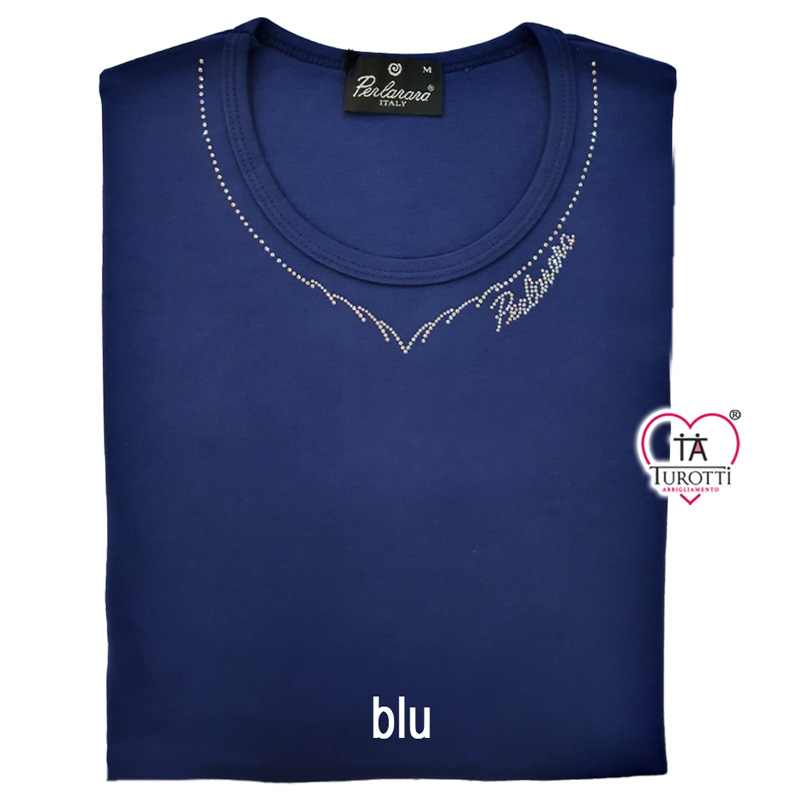T-Shirt donna Manica Lunga Basic Regular Fit Perlarara Cod 74 - immagine 3
