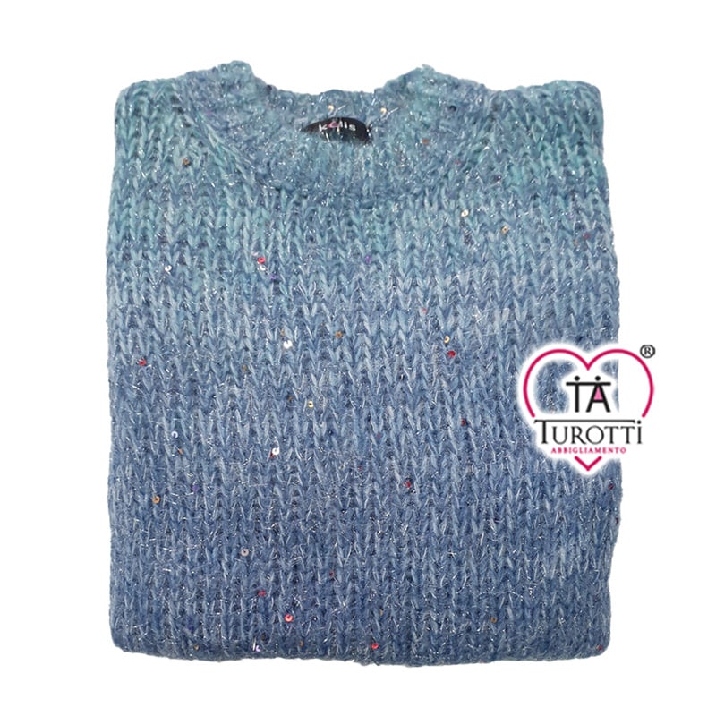 Maglione Girocollo Dettagli Lurex Donna KELIS Articolo 5207 - immagine 3