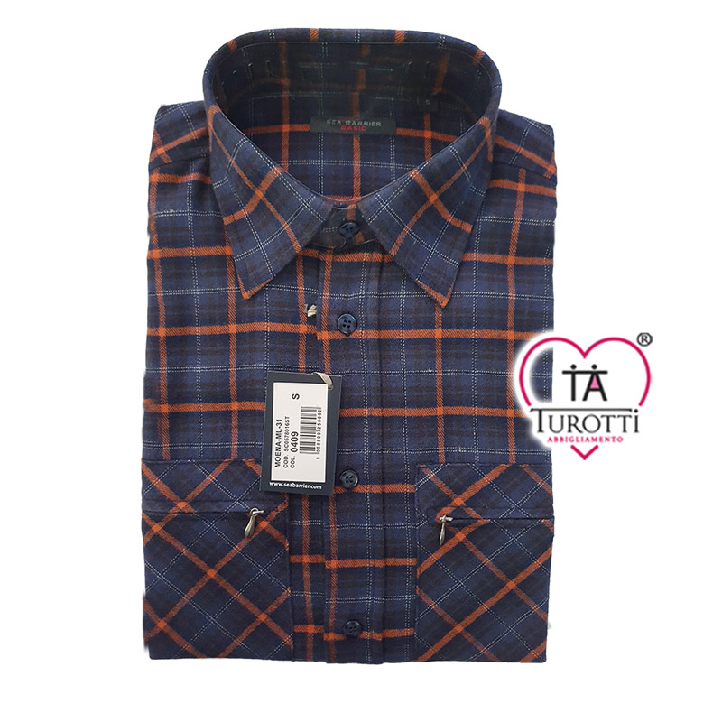 Camicia Moena Sea Barrier in flanella di cotone a Quadrettoni 2026 - immagine 17