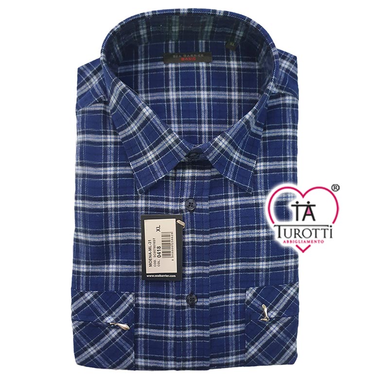 Camicia Moena Sea Barrier in flanella di cotone a Quadrettoni 2026 - immagine 9