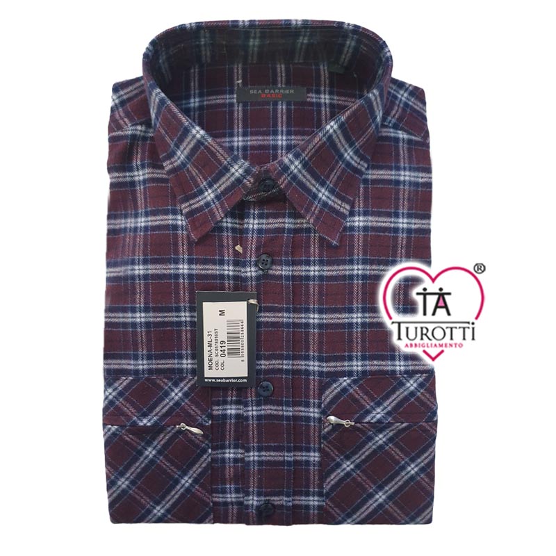 Camicia Moena Sea Barrier in flanella di cotone a Quadrettoni 2026 - immagine 10
