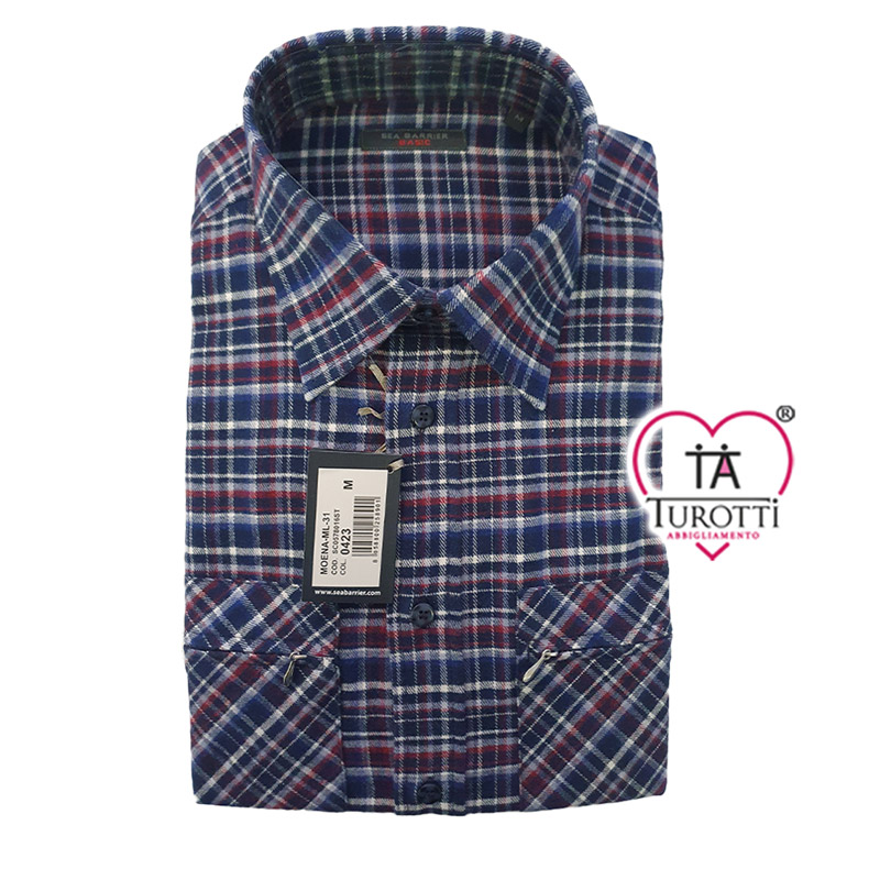 Camicia Moena Sea Barrier in flanella di cotone a Quadrettoni 2026 - immagine 16