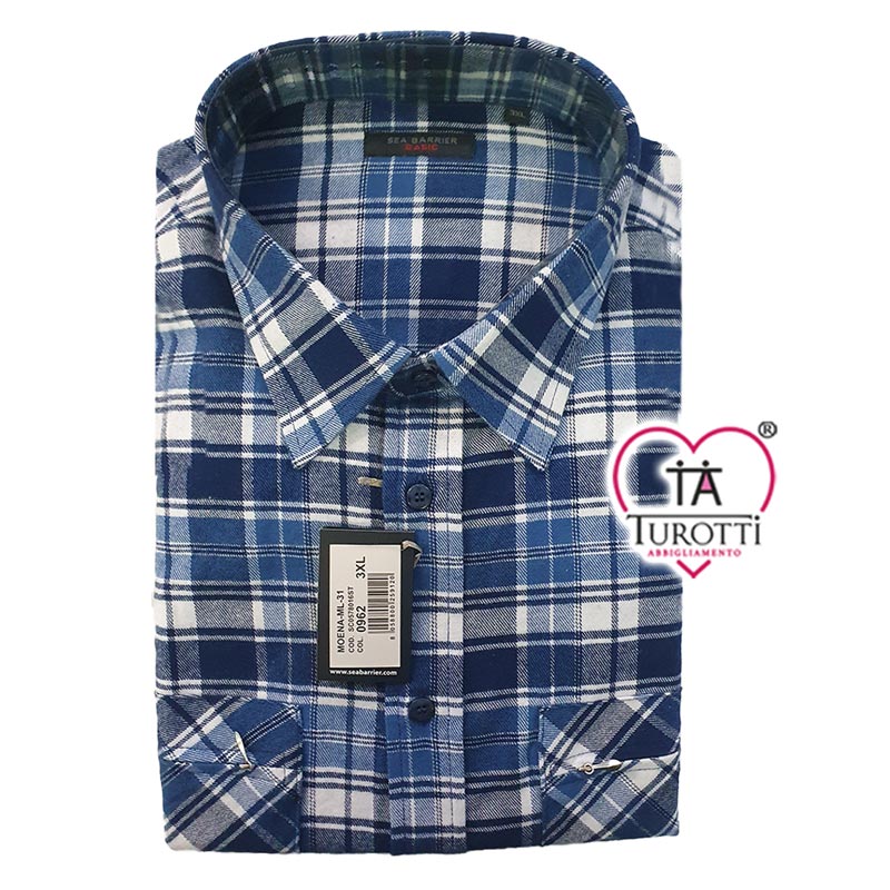 Camicia Moena Sea Barrier in flanella di cotone a Quadrettoni 2026 - immagine 13