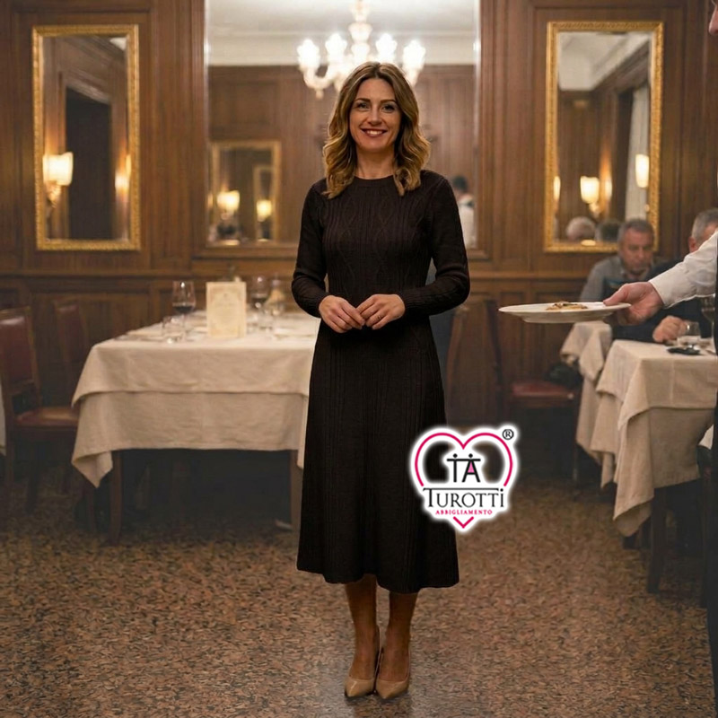 Abito in maglia Donna Carla Ferroni Donna Articolo 4447 Lana filati Lanerossi - immagine 5