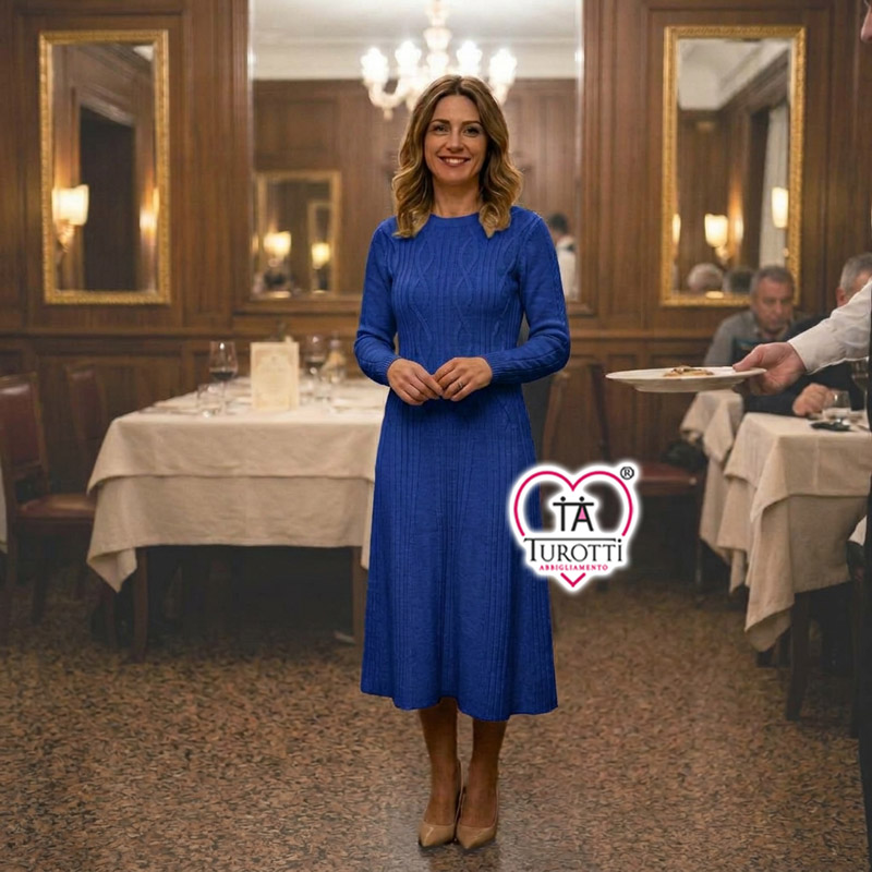 Abito in maglia Donna Carla Ferroni Donna Articolo 4447 Lana filati Lanerossi - immagine 8