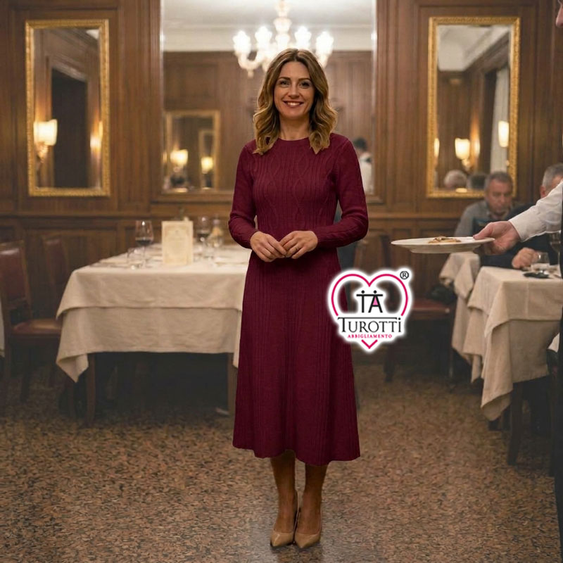 Abito in maglia Donna Carla Ferroni Donna Articolo 4447 Lana filati Lanerossi - immagine 11