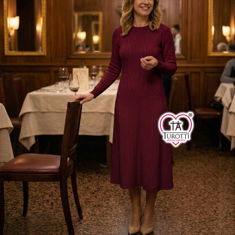 Abito in maglia Donna Carla Ferroni Donna Articolo 4447 Lana filati Lanerossi - immagine 13
