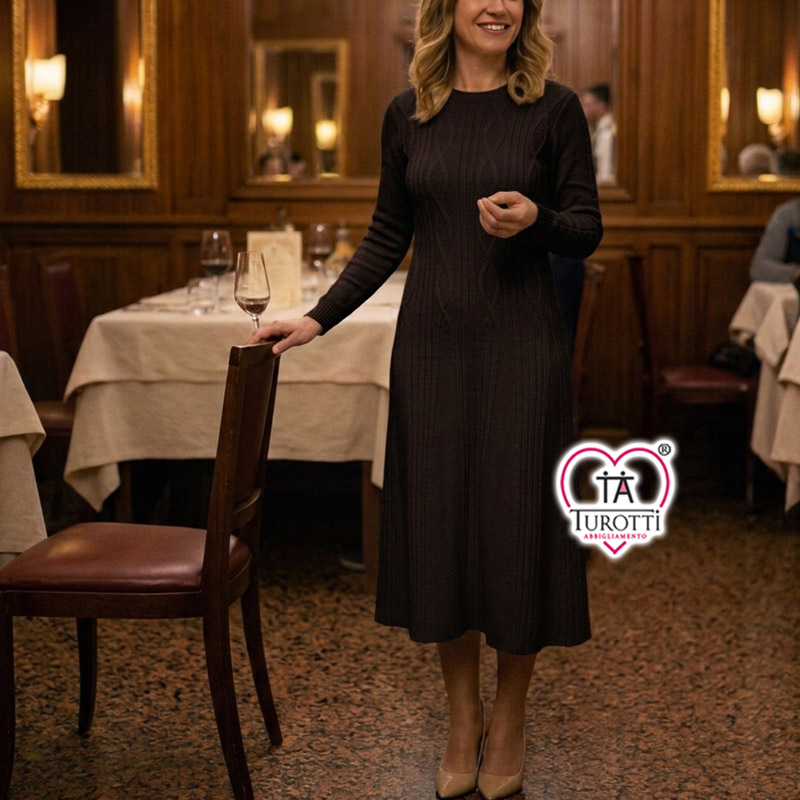 Abito in maglia Donna Carla Ferroni Donna Articolo 4447 Lana filati Lanerossi - immagine 7