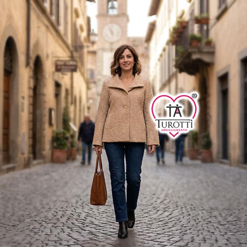 Cappotto Corto Donna Elena Modello Lombo - immagine 2