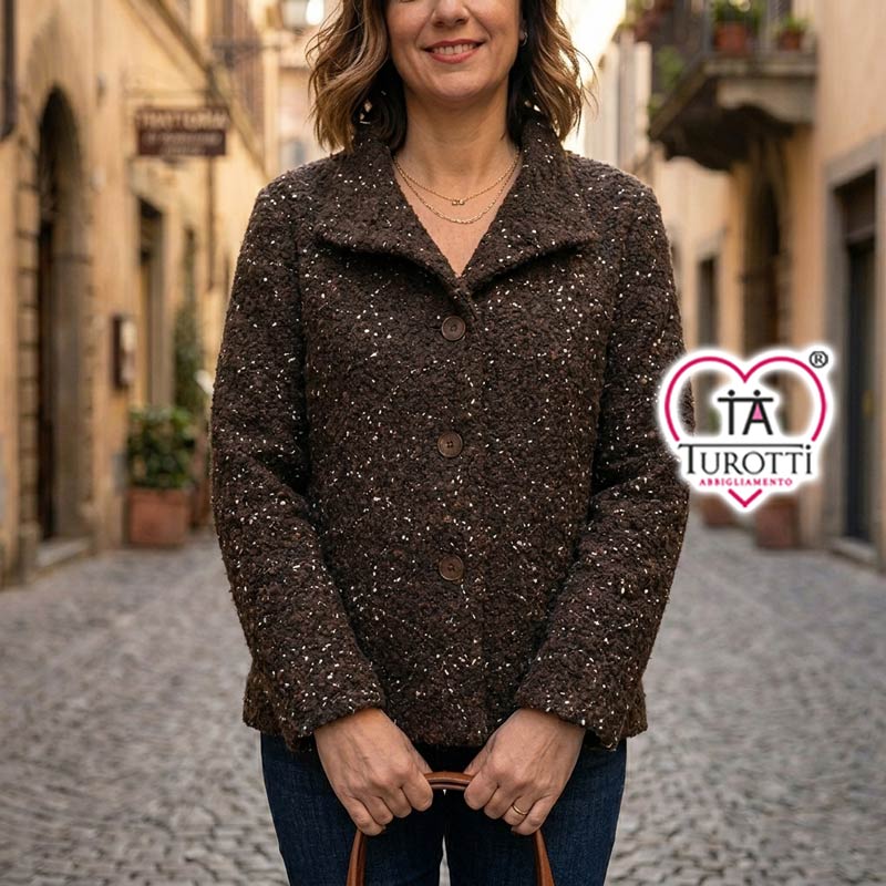 Cappotto Corto Donna Elena Modello Lombo - immagine 5
