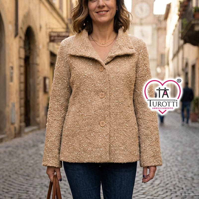 Cappotto Corto Donna Elena Modello Lombo - immagine 3