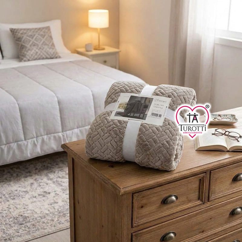 Coperta Plaid GF Ferrari articolo Dublino 200x240 cm matrimoniale - immagine 3
