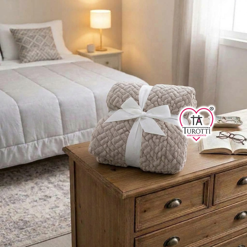 Coperta Plaid GF Ferrari articolo Dublino 200x240 cm matrimoniale - immagine 4